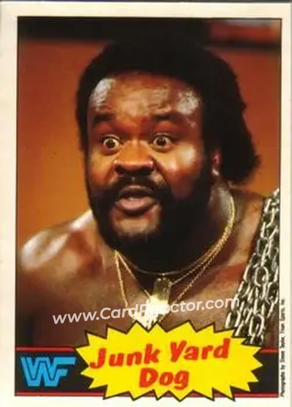1985 O-Pee-Chee WWF Pro Wrestling Stars #4 - The Junkyard Dog 1985 O-Pee-Chee WWF Pro Wrestling Stars #4 - The Junkyard Dog