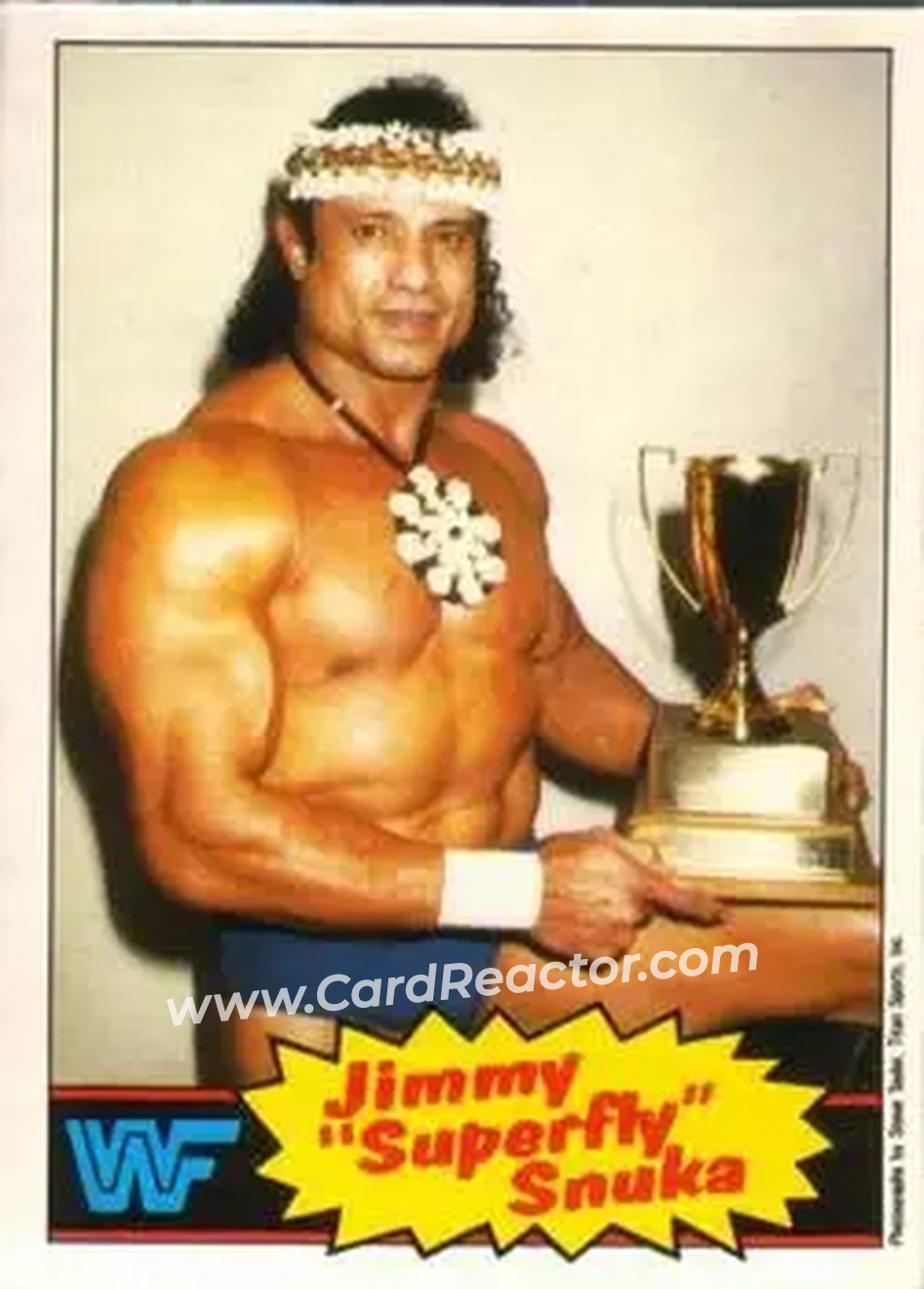 1985 O-Pee-Chee WWF Pro Wrestling Stars #6 - Superfly Jimmy Snuka