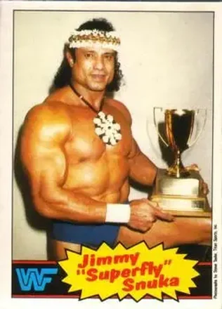 1985 O-Pee-Chee WWF Pro Wrestling Stars #6 - Superfly Jimmy Snuka