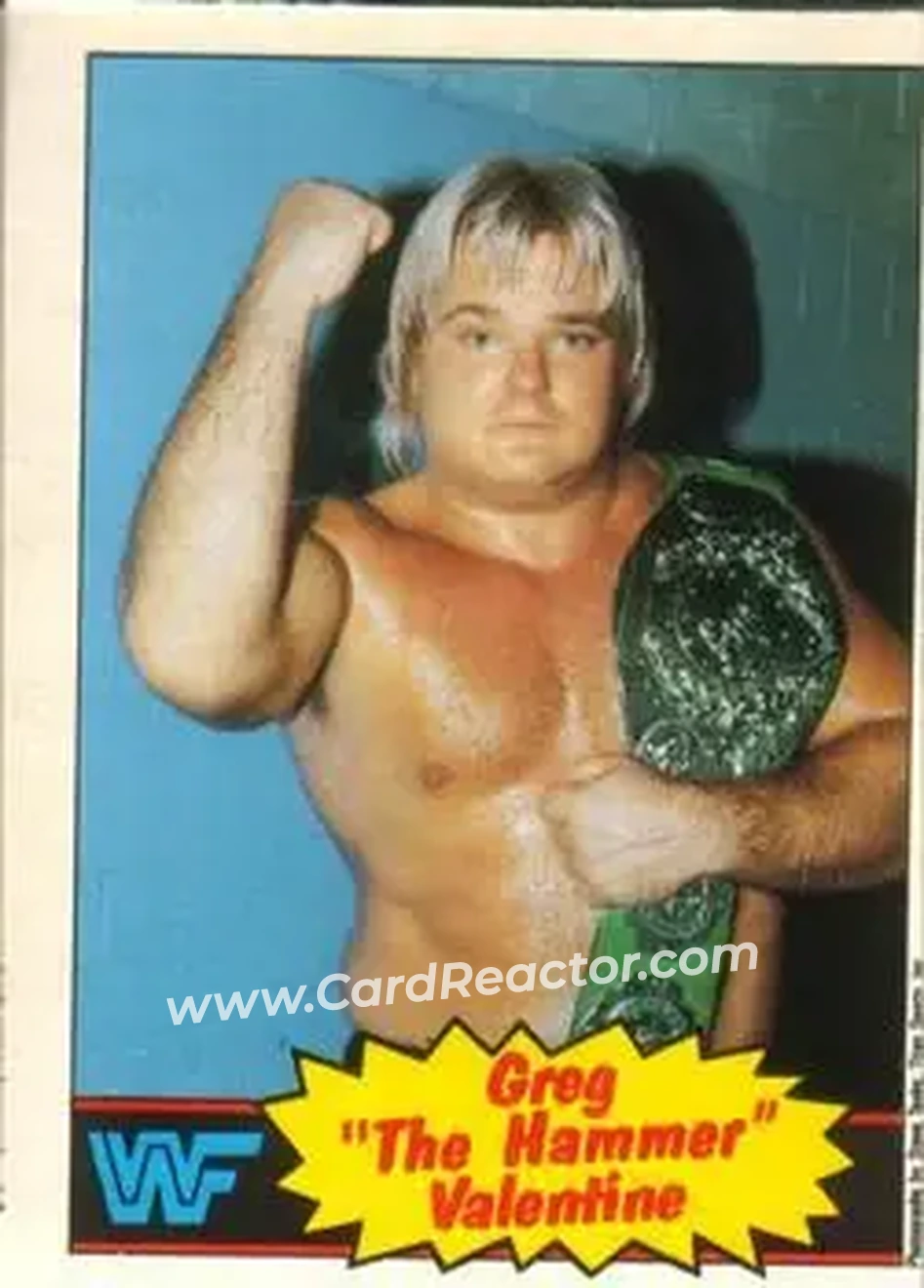 1985 O-Pee-Chee WWF Pro Wrestling Stars #9 - Greg "The Hammer" Valentine