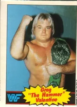 1985 O-Pee-Chee WWF Pro Wrestling Stars #9 - Greg "The Hammer" Valentine