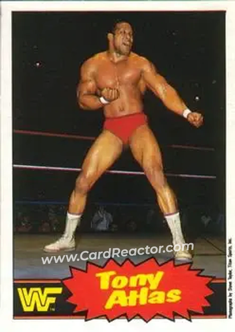 1985 O-Pee-Chee WWF Pro Wrestling Stars Series 2 #3 - Tony Atlas 1985 O-Pee-Chee WWF Pro Wrestling Stars Series 2 #3 - Tony Atlas