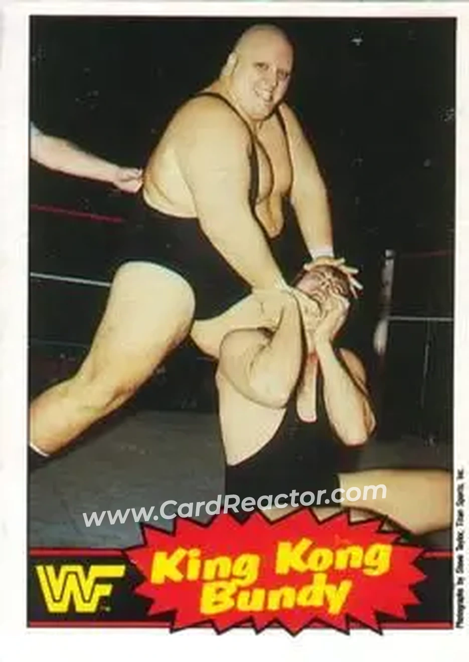 1985 O-Pee-Chee WWF Pro Wrestling Stars Series 2 #7 - King Kong Bundy 1985 O-Pee-Chee WWF Pro Wrestling Stars Series 2 #7 - King Kong Bundy