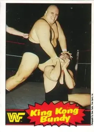 1985 O-Pee-Chee WWF Pro Wrestling Stars Series 2 #7 - King Kong Bundy