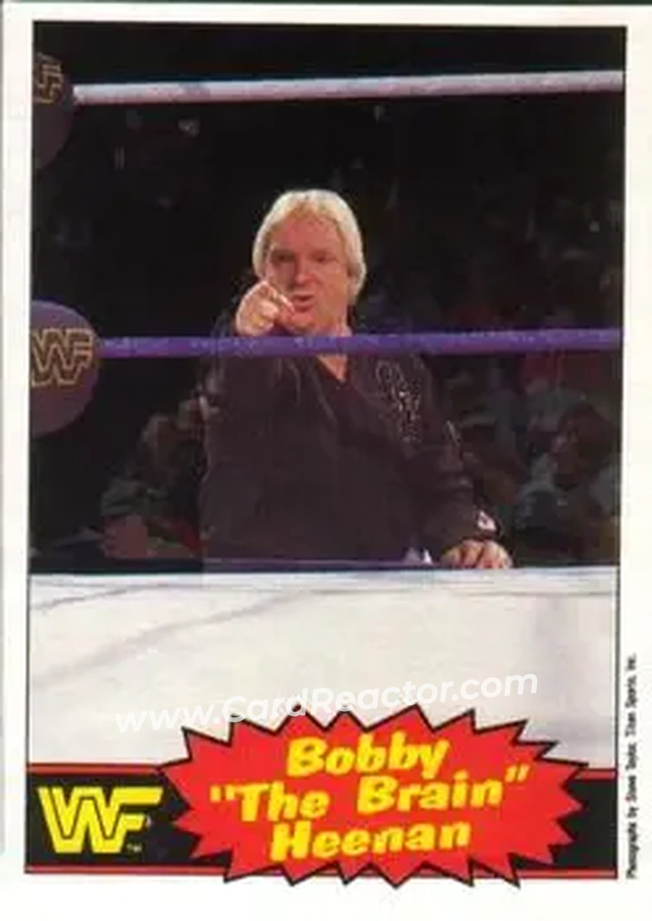 1985 O-Pee-Chee WWF Pro Wrestling Stars Series 2 #8 - Bobby "The Brain" Heenan 1985 O-Pee-Chee WWF Pro Wrestling Stars Series 2 #8 - Bobby "The Brain" Heenan