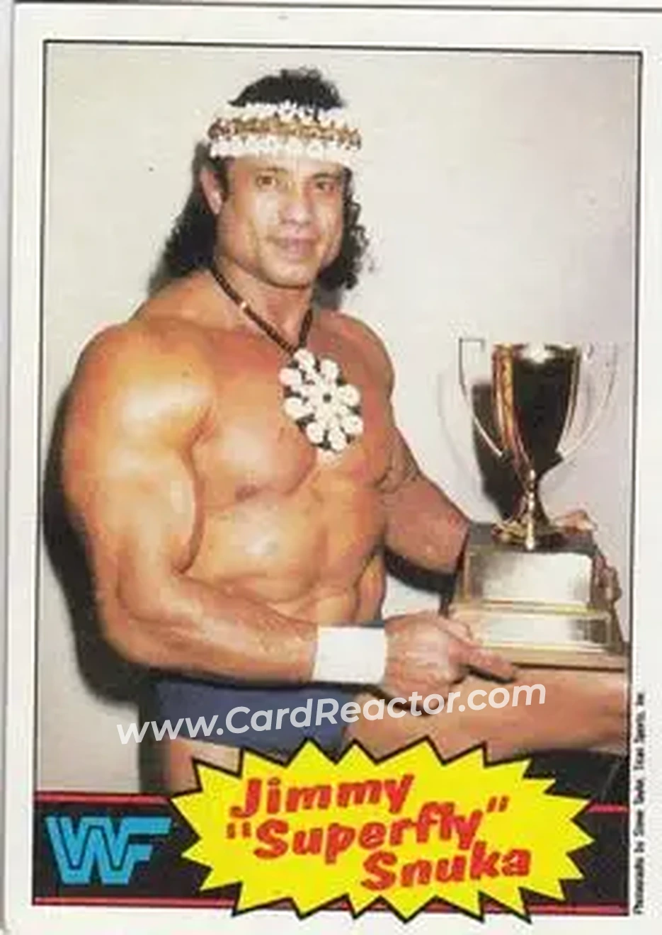 1985 Topps WWF Pro Wrestling Stars #6 - Superfly Jimmy Snuka