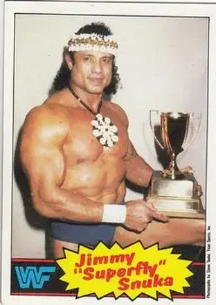 1985 Topps WWF Pro Wrestling Stars #6 - Superfly Jimmy Snuka