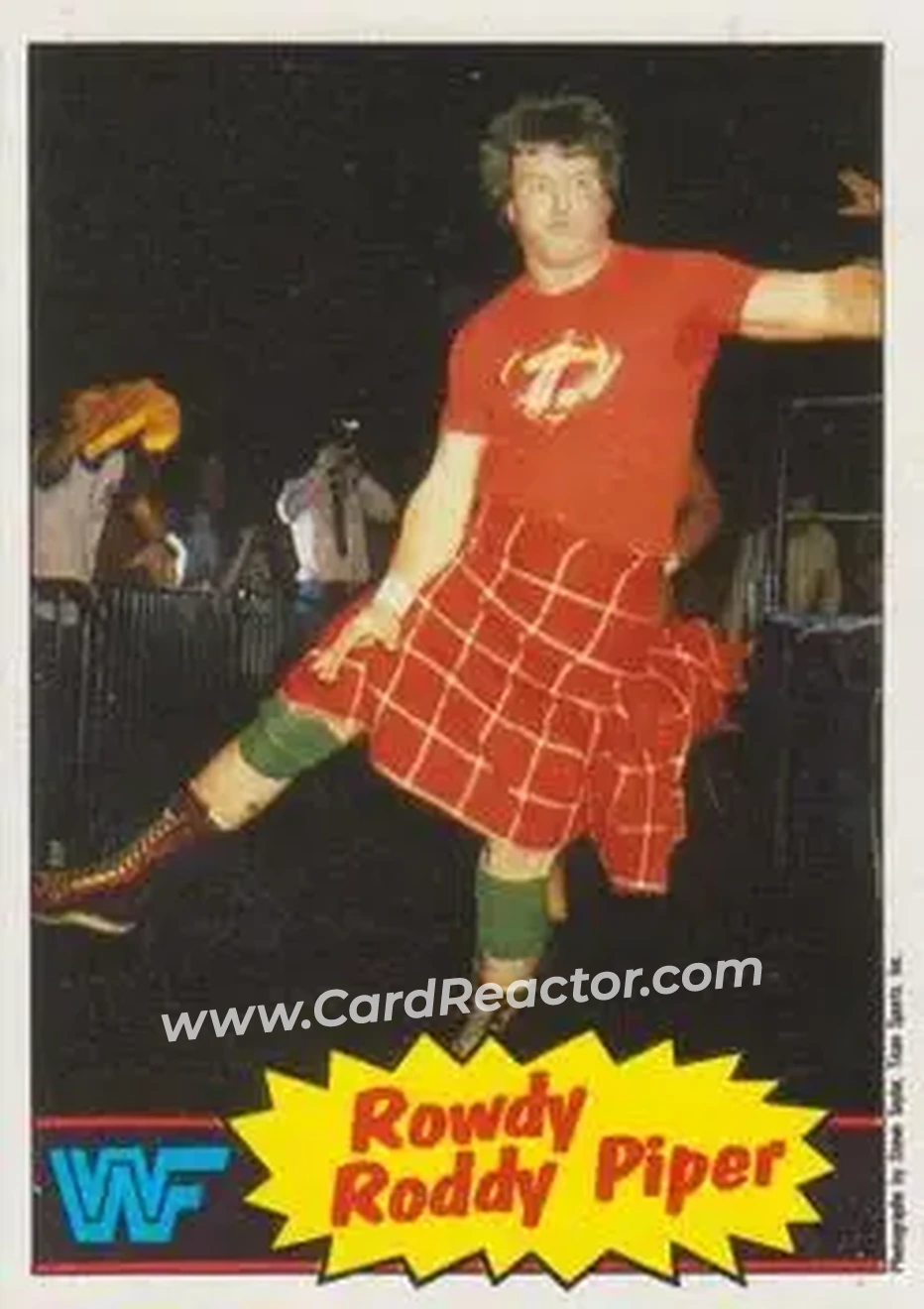 1985 Topps WWF Pro Wrestling Stars #7 - Rowdy Roddy Piper 1985 Topps WWF Pro Wrestling Stars #7 - Rowdy Roddy Piper