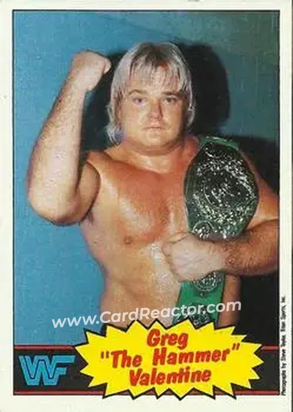1985 Topps WWF Pro Wrestling Stars #9 - Greg "The Hammer" Valentine