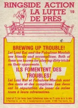 1985 O-Pee-Chee WWF Pro Wrestling Stars Series 2 #19 - Card #19 1985 O-Pee-Chee WWF Pro Wrestling Stars Series 2 #19 - Card #19