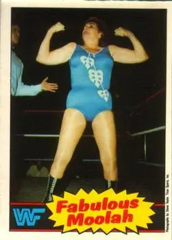 1985 O-Pee-Chee WWF Pro Wrestling Stars #13 - The Fabulous Moolah - Front