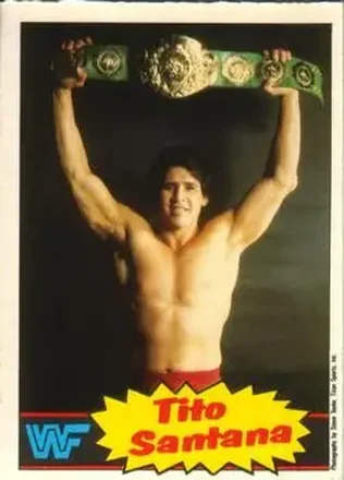 1985 O-Pee-Chee WWF Pro Wrestling Stars #14 - Tito Santana