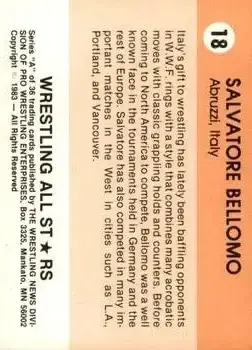 1983 Wrestling All Stars Series A #18 - Salvatore Bellomo