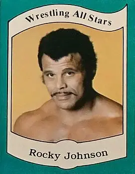 1983 Wrestling All Stars Series A #24 - Rocky Johnson - Front
