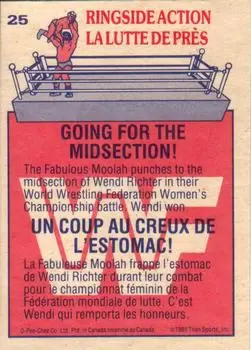 1985 O-Pee-Chee WWF Pro Wrestling Stars #25 - Card #25 - Back