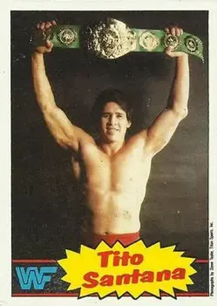 1985 Topps WWF Pro Wrestling Stars #14 - Tito Santana