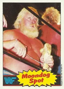 1985 Topps WWF Pro Wrestling Stars #19 - Moondog Spot - Front