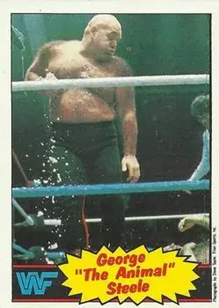 1985 Topps WWF Pro Wrestling Stars #21 - George "The Animal" Steele