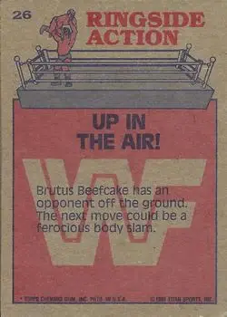 1985 Topps WWF Pro Wrestling Stars #26 - Card #26 - Back