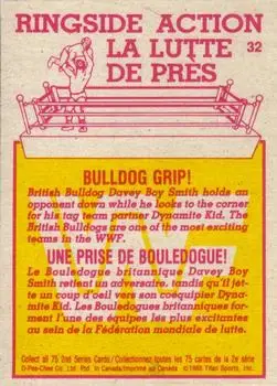 1985 O-Pee-Chee WWF Pro Wrestling Stars Series 2 #32 - Card #32 - Back