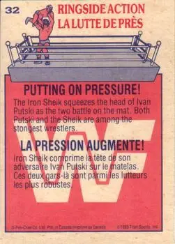 1985 O-Pee-Chee WWF Pro Wrestling Stars #32 - Card #32 - Back 1985 O-Pee-Chee WWF Pro Wrestling Stars #32 - Card #32 - Back
