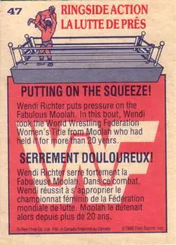 1985 O-Pee-Chee WWF Pro Wrestling Stars #47 - Card #47 - Back