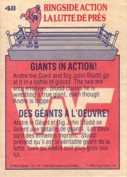 1985 O-Pee-Chee WWF Pro Wrestling Stars #48 - Card #48