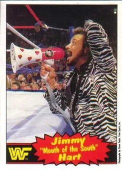 1985 O-Pee-Chee WWF Pro Wrestling Stars Series 2 #41 - Jimmy "Mouth of the South" Hart