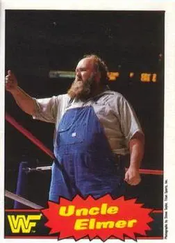 1985 O-Pee-Chee WWF Pro Wrestling Stars Series 2 #44 - Uncle Elmer - Front