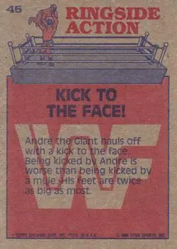 1985 Topps WWF Pro Wrestling Stars #45 - Card #45 - Back