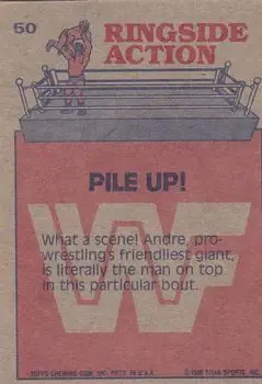 1985 Topps WWF Pro Wrestling Stars #50 - Card #50 - Back
