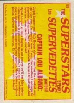 1985 O-Pee-Chee WWF Pro Wrestling Stars Series 2 #55 - Card #55 - Back