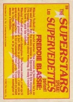 1985 O-Pee-Chee WWF Pro Wrestling Stars Series 2 #59 - Card #59 - Back