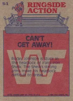 1985 Topps WWF Pro Wrestling Stars #51 - Card #51 1985 Topps WWF Pro Wrestling Stars #51 - Card #51