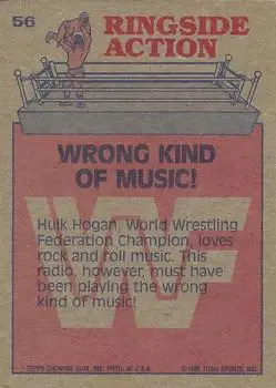 1985 Topps WWF Pro Wrestling Stars #56 - Card #56