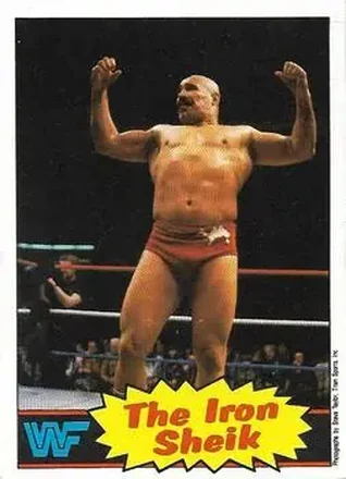 1986 Scanlens WWF Pro Wrestler #2 - The Iron Sheik