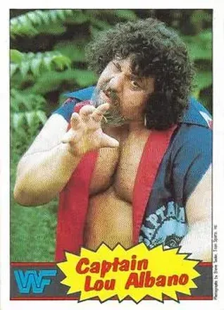 1986 Scanlens WWF Pro Wrestler #3 - Captain Lou Albano