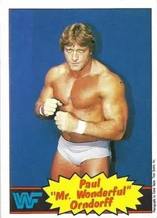1986 Scanlens WWF Pro Wrestler #5 - Paul Orndorff