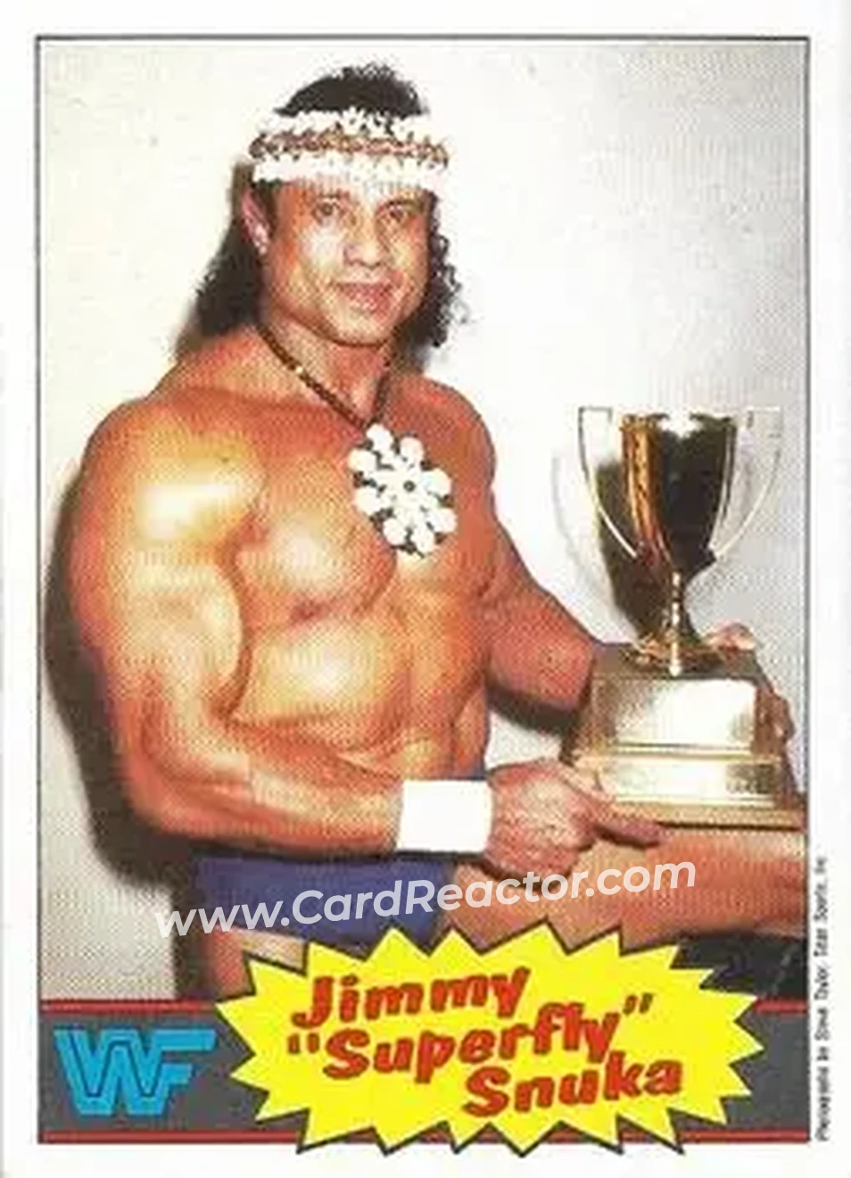 1986 Scanlens WWF Pro Wrestler #6 - Superfly Jimmy Snuka