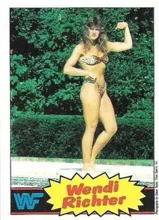 1986 Scanlens WWF Pro Wrestler #8 - Wendi Richter