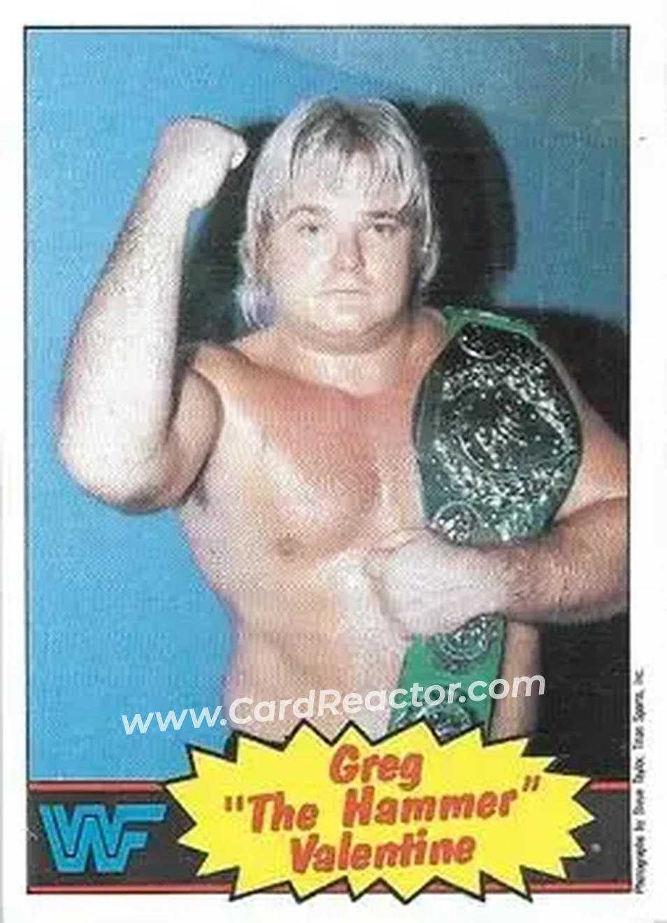 1986 Scanlens WWF Pro Wrestler #9 - Greg "The Hammer" Valentine