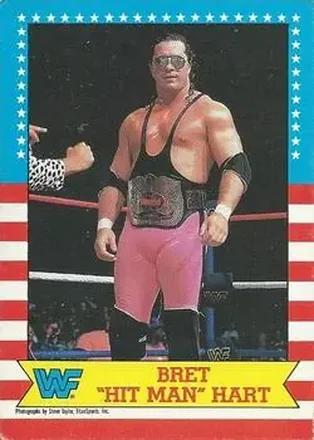 1987 O-Pee-Chee WWF #1 - Bret "Hit Man" Hart 1987 O-Pee-Chee WWF #1 - Bret "Hit Man" Hart