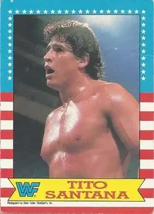 1987 O-Pee-Chee WWF #6 - Tito Santana 1987 O-Pee-Chee WWF #6 - Tito Santana