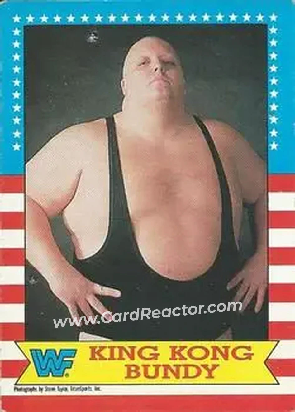 1987 O-Pee-Chee WWF #15 - King Kong Bundy