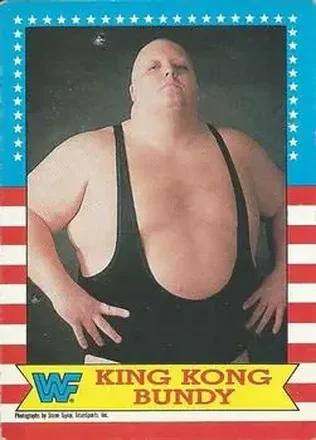 1987 O-Pee-Chee WWF #15 - King Kong Bundy 1987 O-Pee-Chee WWF #15 - King Kong Bundy