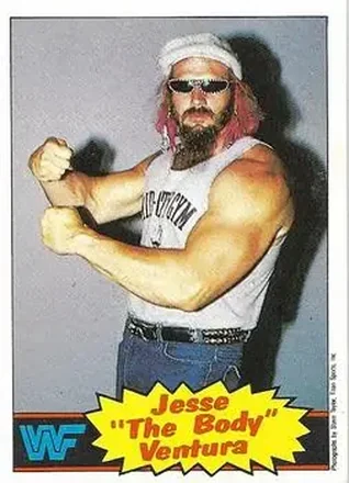 1986 Scanlens WWF Pro Wrestler #11 - Jesse "The Body" Ventura