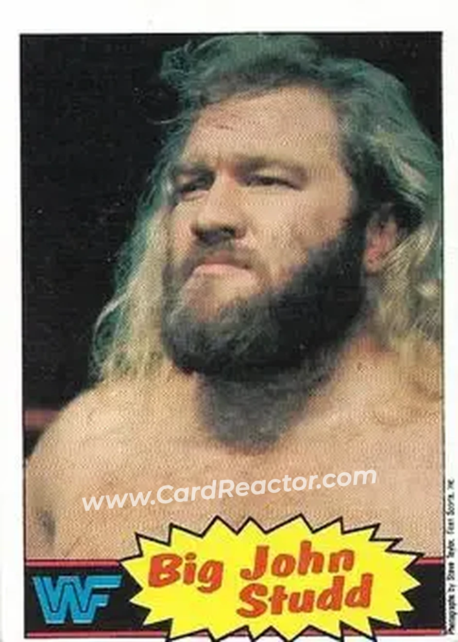 1986 Scanlens WWF Pro Wrestler #12 - Big John Studd