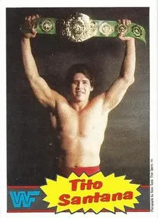 1986 Scanlens WWF Pro Wrestler #14 - Tito Santana