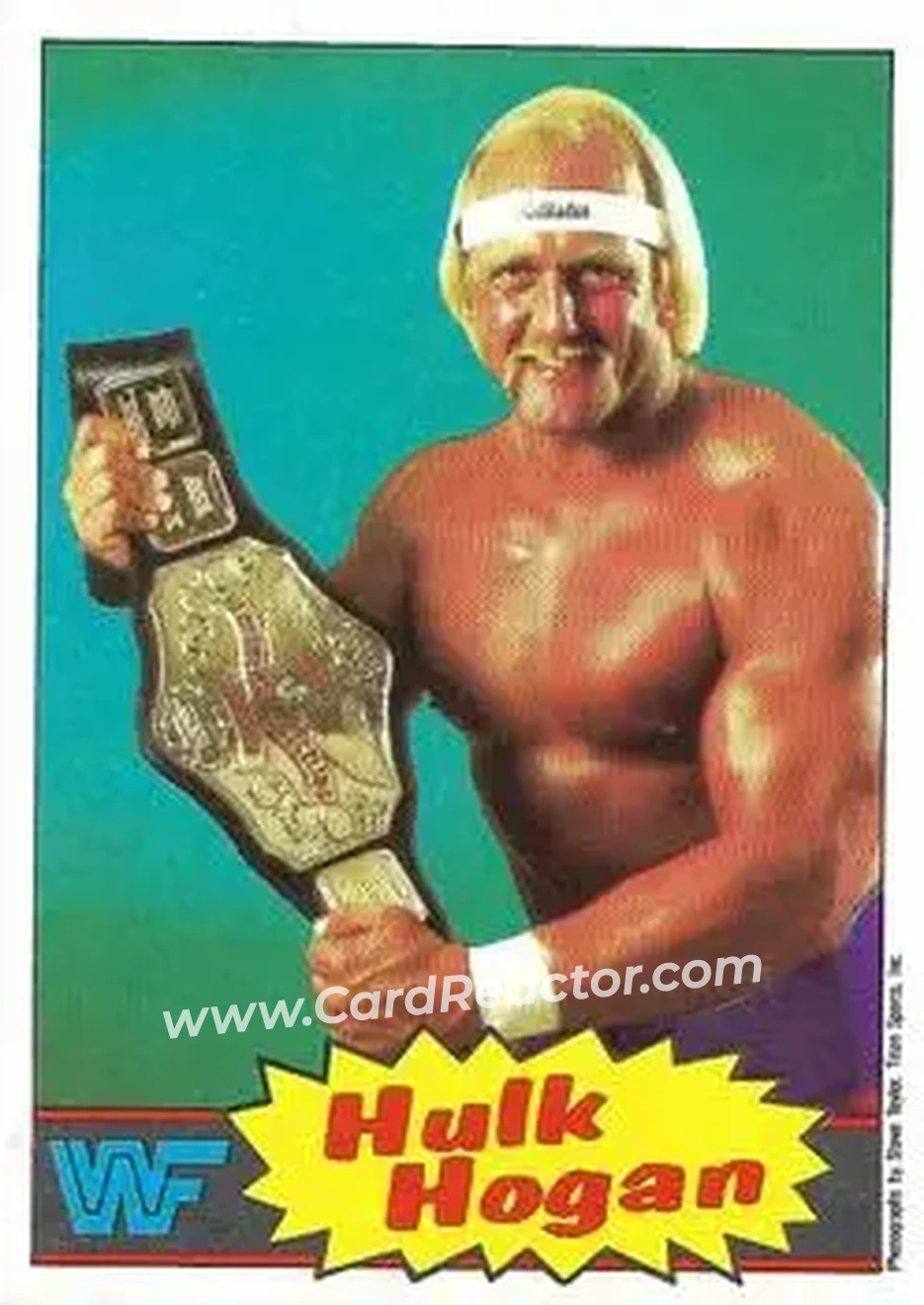 1986 Scanlens WWF Pro Wrestler #16 - Hulk Hogan