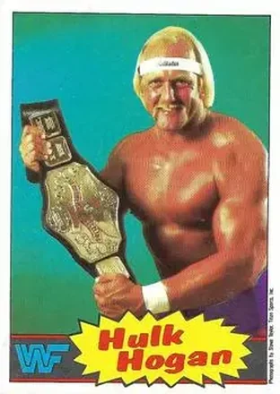 1986 Scanlens WWF Pro Wrestler #16 - Hulk Hogan